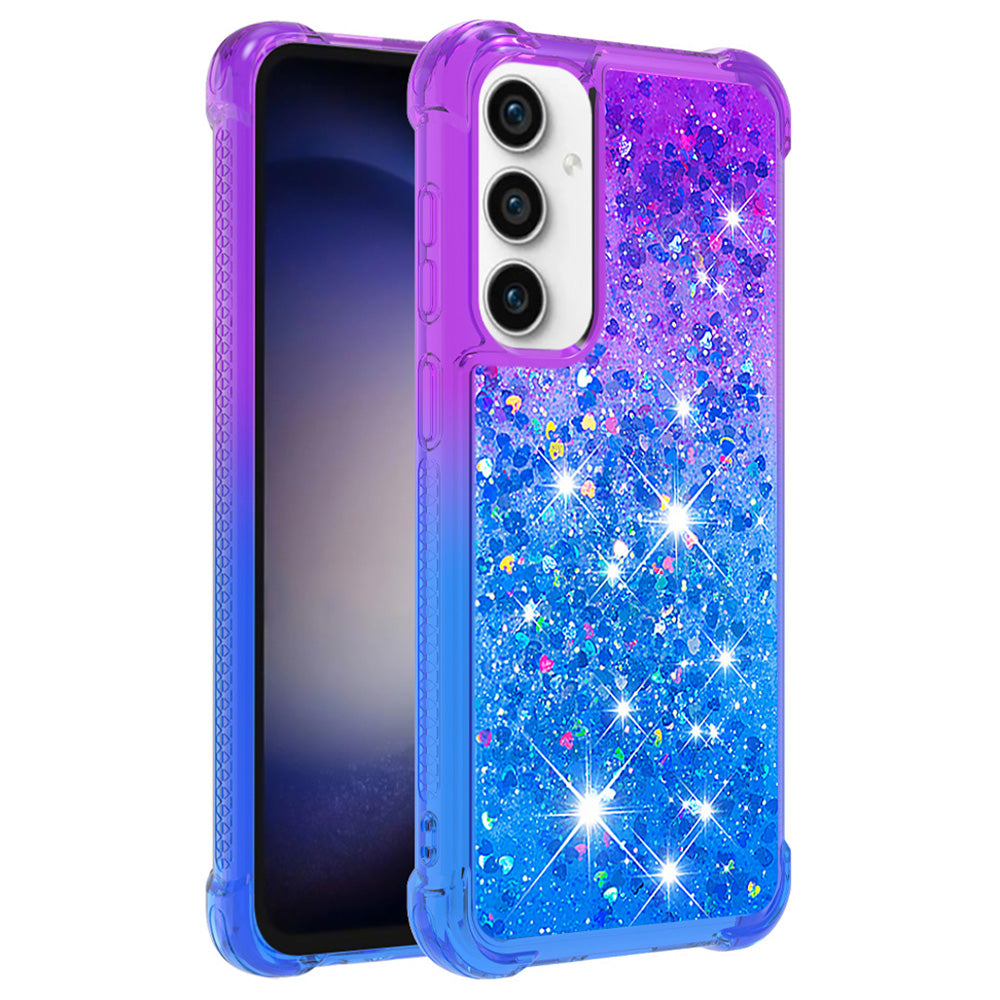 YB Quicksand Series-3 For Samsung Galaxy S23 FE Gradient Glitter Liquid Phone Case Corner Cushion Protective TPU Cover YB Quicksand Series-3 For Samsung Galaxy S23 FE Gradient Glitter Liquid Phone Case Corner Cushion Protective TPU Cover